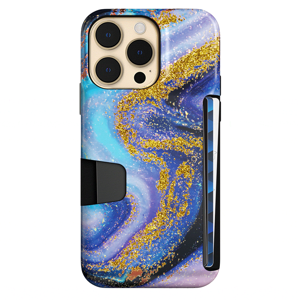 Sparkly Glitter iPhone Wallet Case for Galaxy Series - Perfect for Everyday Use, Travel & Shopping