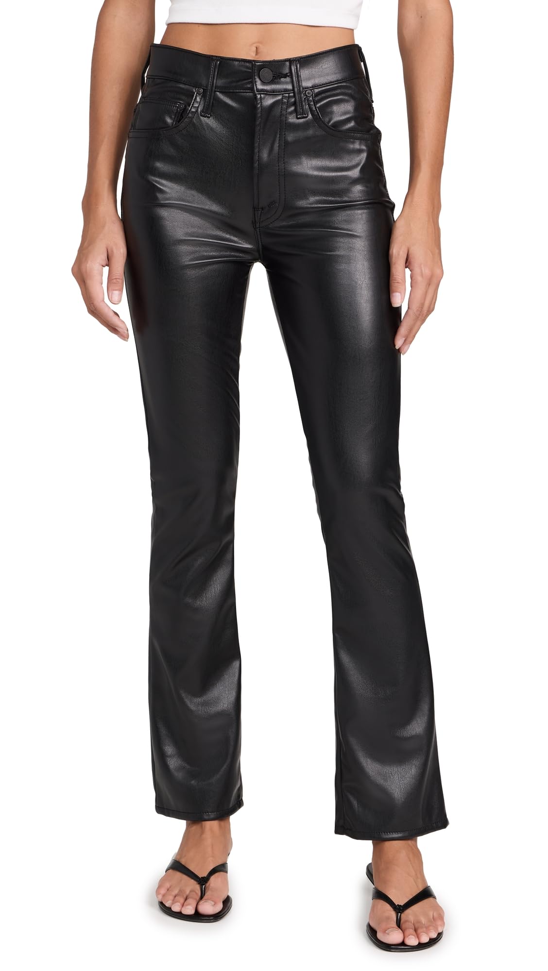 MOTHER Women's The Insider High Rise Skinny Jeans - Stretch Denim Pants for Casual & Work Wear