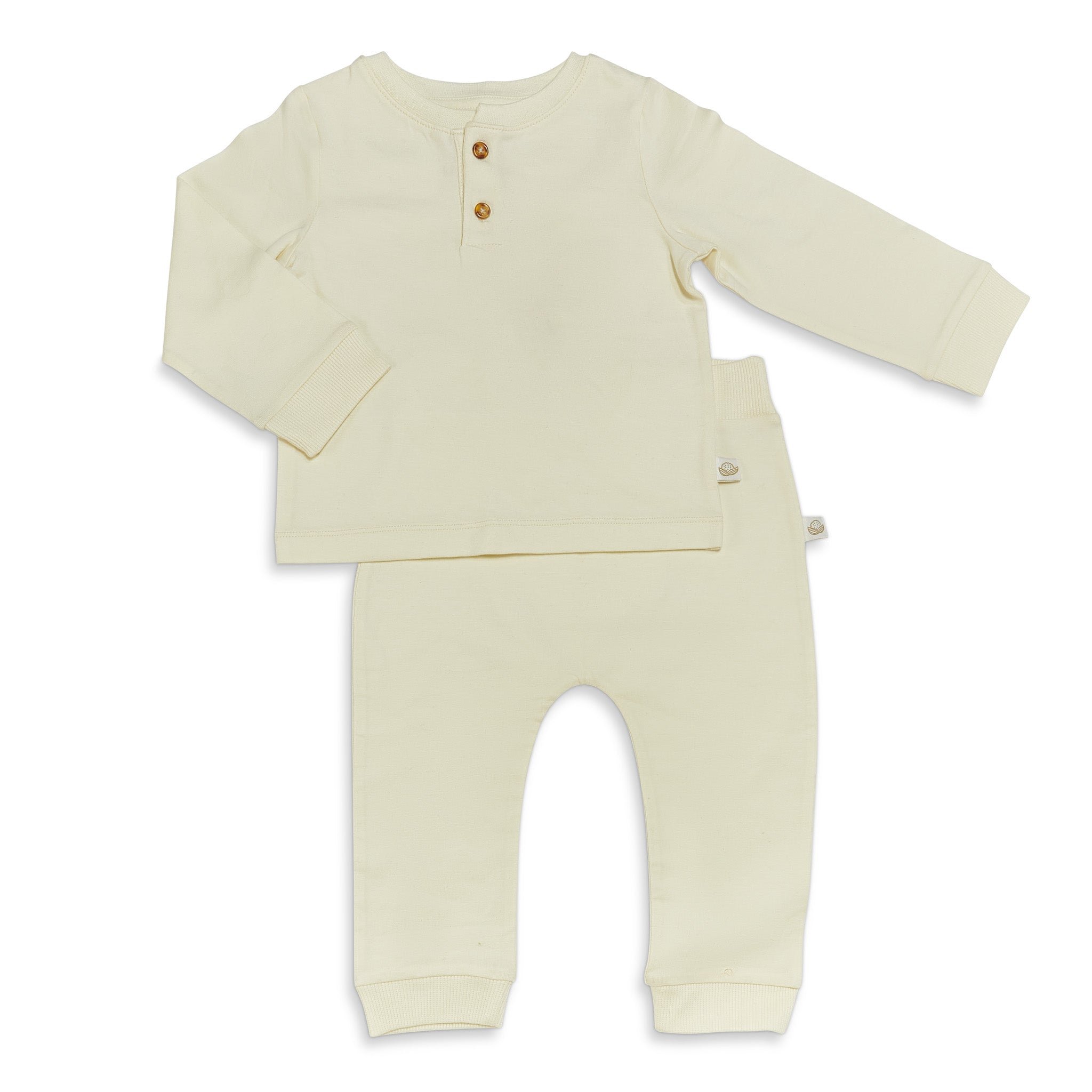 Organic Long Sleeve Bunny Pajama Set for Baby Girls - Soft Cotton Sleepwear with Sugar Cookie Print - Perfect for Nursery, Bedtime & Photoshoots