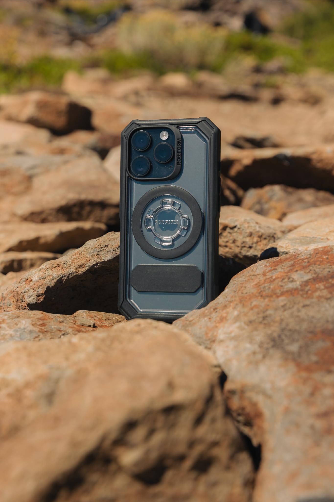 Rokform Crystal Series Magnetic Clear iPhone 16 Pro Max Case with RokLock Twist Lock - Drop Tested Armor Protection | Perfect for Outdoor Adventures, Work & Daily Use