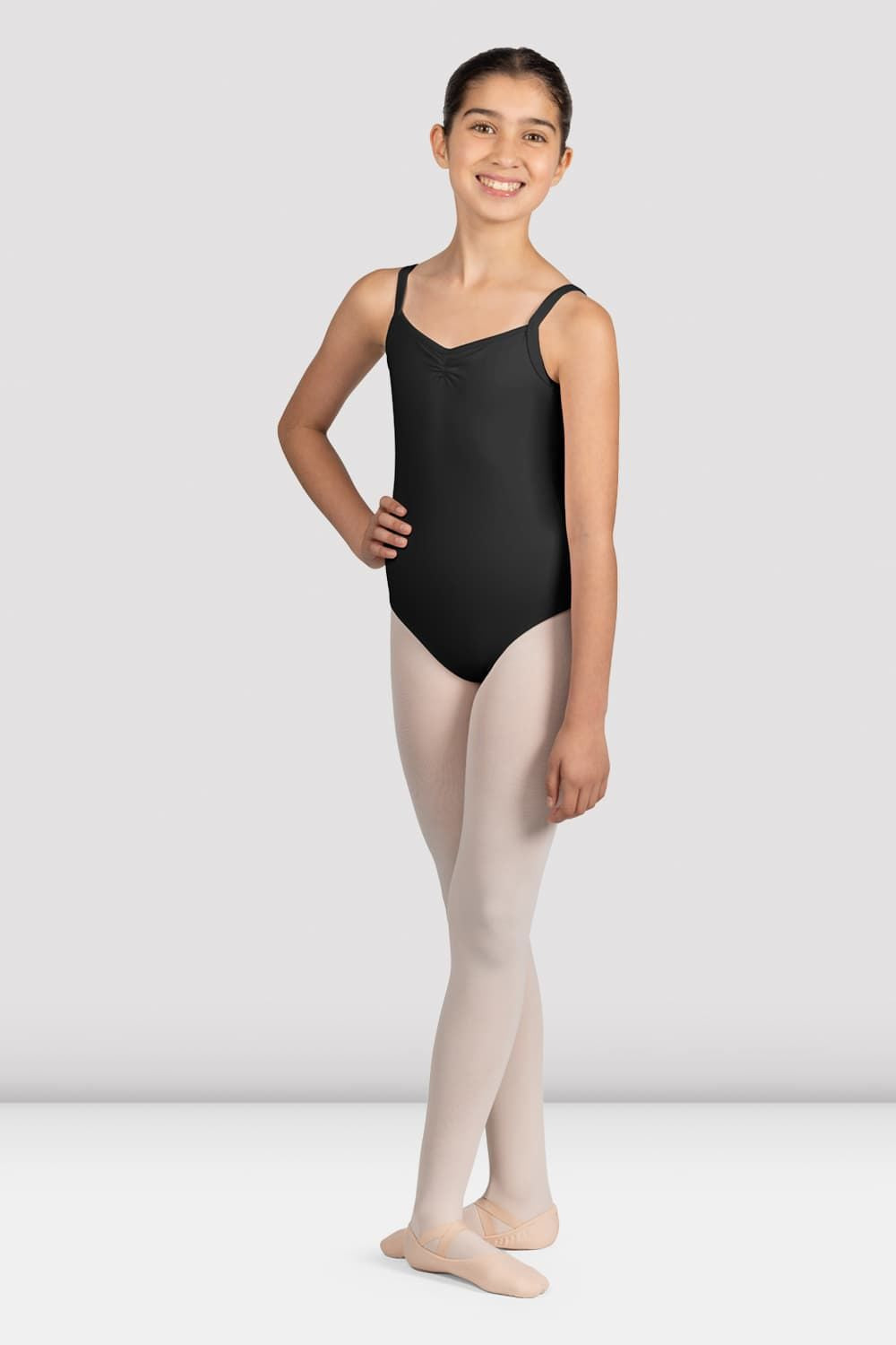 Mirella Glow Girl V-Neck Leotard for Girls - Ballet Dancewear, Gymnastics Leotard, Performance Costume - Perfect for Dance Class, Recitals & Competitions