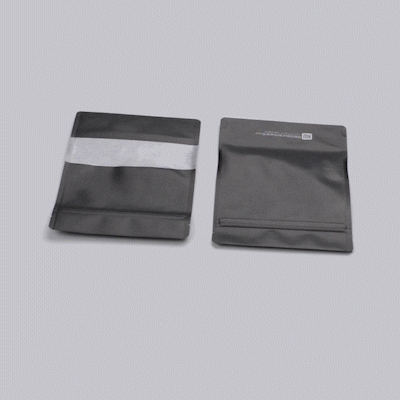 Heat Sealable Black Plastic Medium Window Bags - 8 x 5 x 1 3/4 Inches - Pack of 100 - Perfect for Food Packaging, Retail Display & Storage Organization