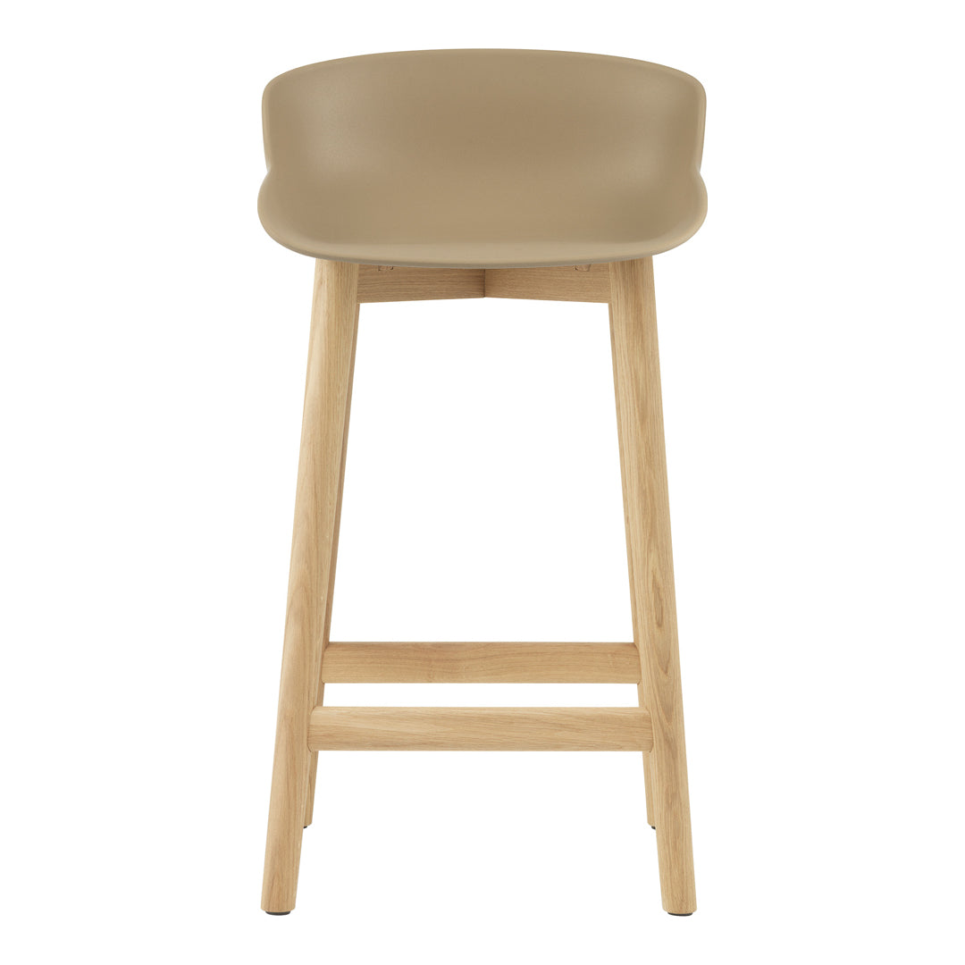 Modern Hyg Counter Stool with Solid Wood Base - Perfect for Kitchen Islands, Breakfast Bars & Small Spaces