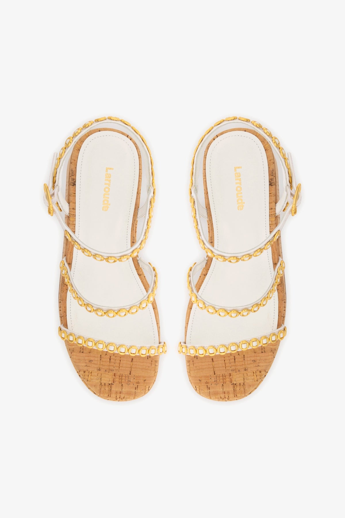 Gio Milanina Women's White Patent Leather Flatform Sandals with Natural Cork Sole - Comfortable Summer Beach Shoes for Casual Outings and Vacation Wear