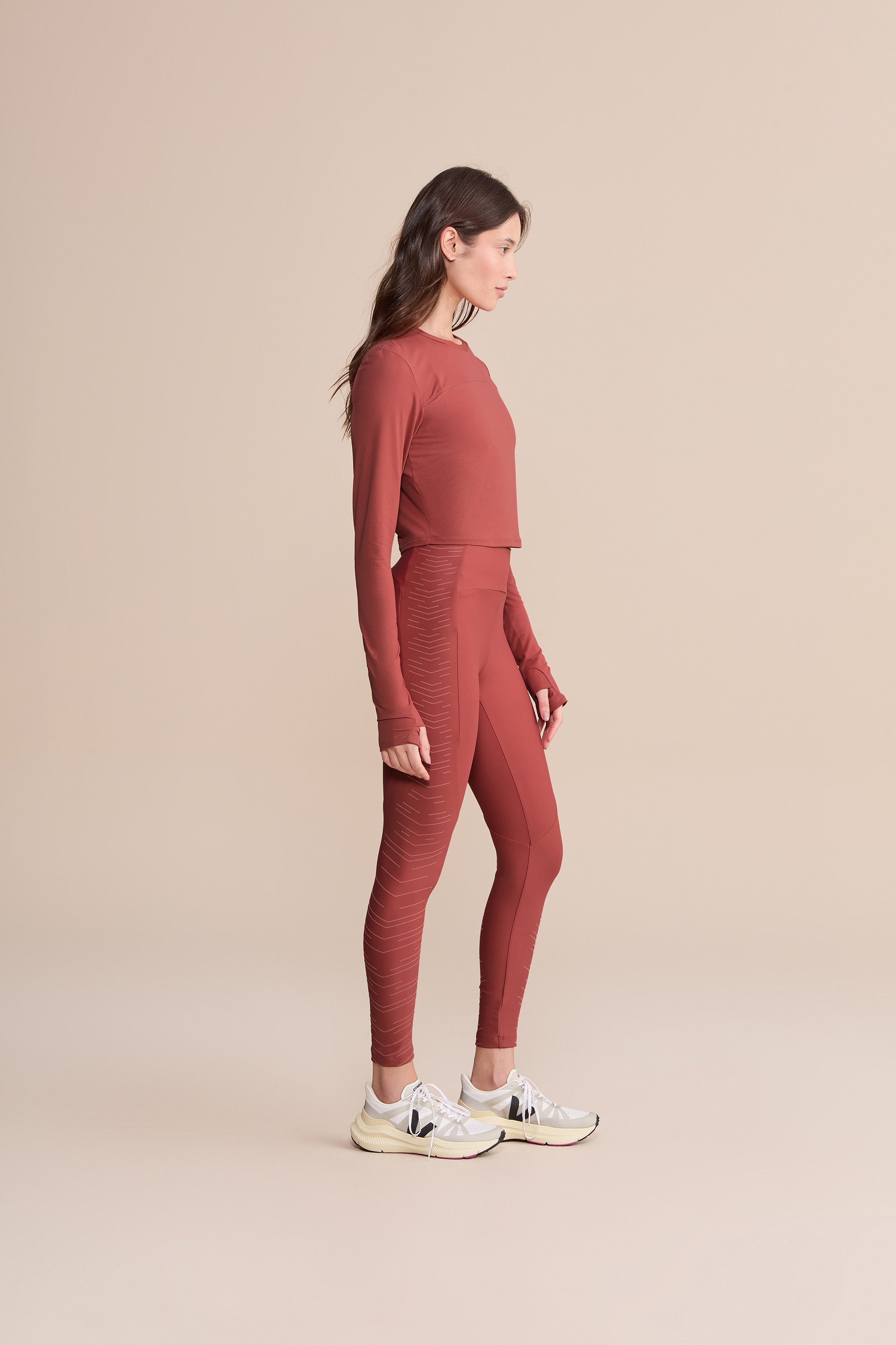 Action Skin® Cut Out Long Sleeve T-Shirt for Women - Sexy Mesh Workout Top for Yoga, Gym & Night Out Fashion
