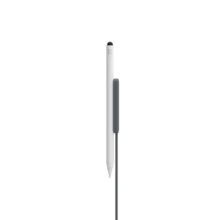 ZAGG PRO STYLUS 2 Stylus Pen for iPad - White | Precision Digital Pen for Drawing, Note-Taking & Professional Use | Compatible with Apple Pencil 2nd Gen