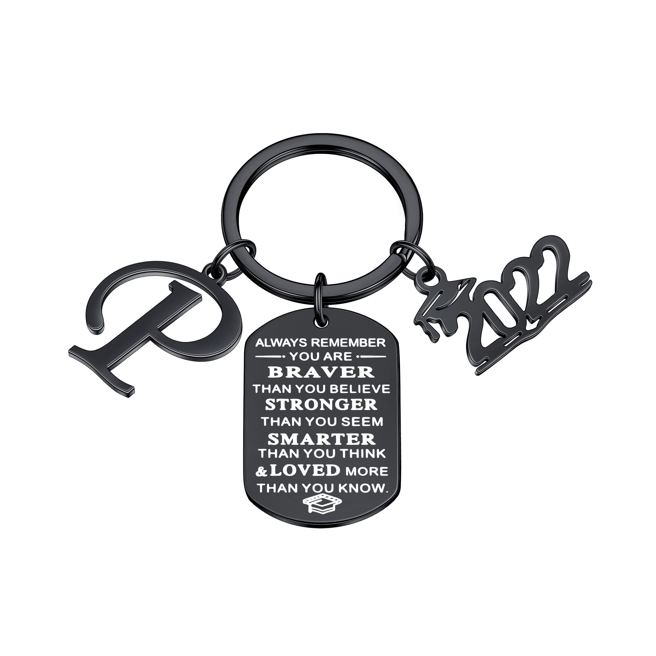 2022 Inspirational Graduation Keychain for Her - Thoughtful College Graduation Gift with Quote - Perfect for Graduation Ceremony, Party Favors & Keepsakes