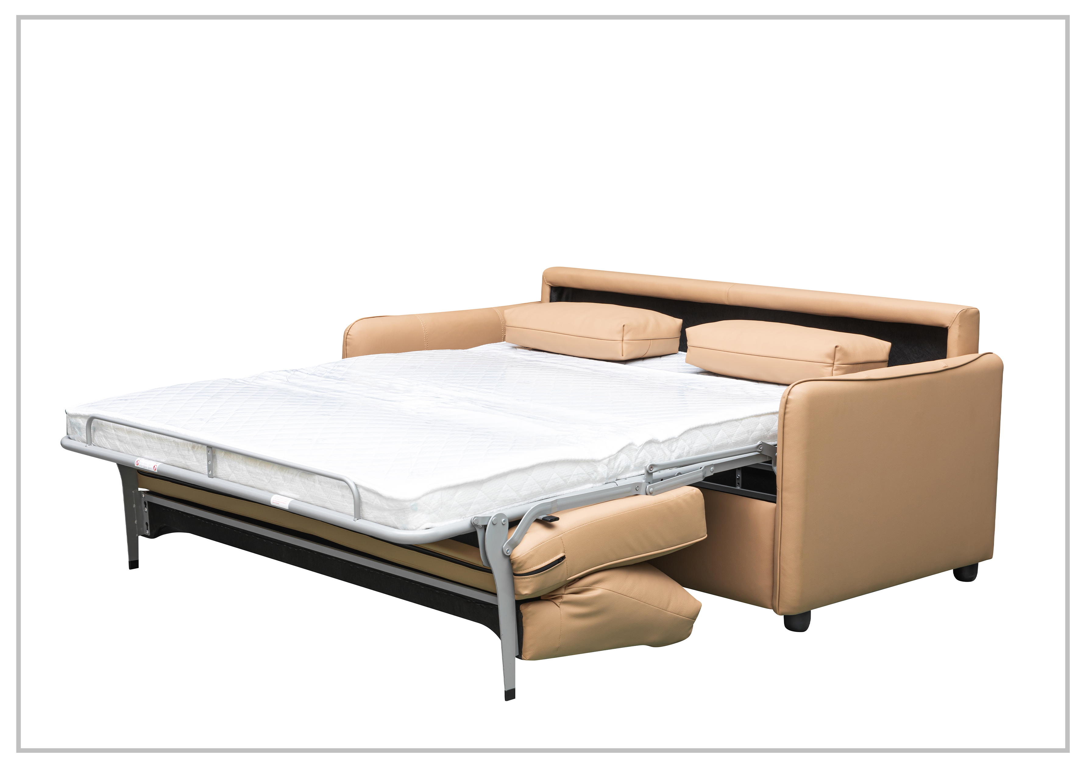Gio Italia New York Queen Size Fabric Sleeper Sofa with Memory Foam - Affordable Convertible Sofa Bed for Small Spaces, Guest Rooms & Apartments