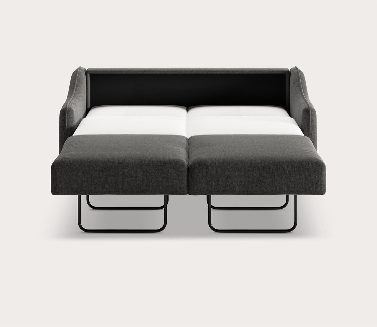 Luonto Ethos Queen Sleeper Loveseat - Convertible Sofa Bed with Storage | Comfortable Modern Design for Small Spaces | Perfect for Guest Rooms, Apartments & Home Offices