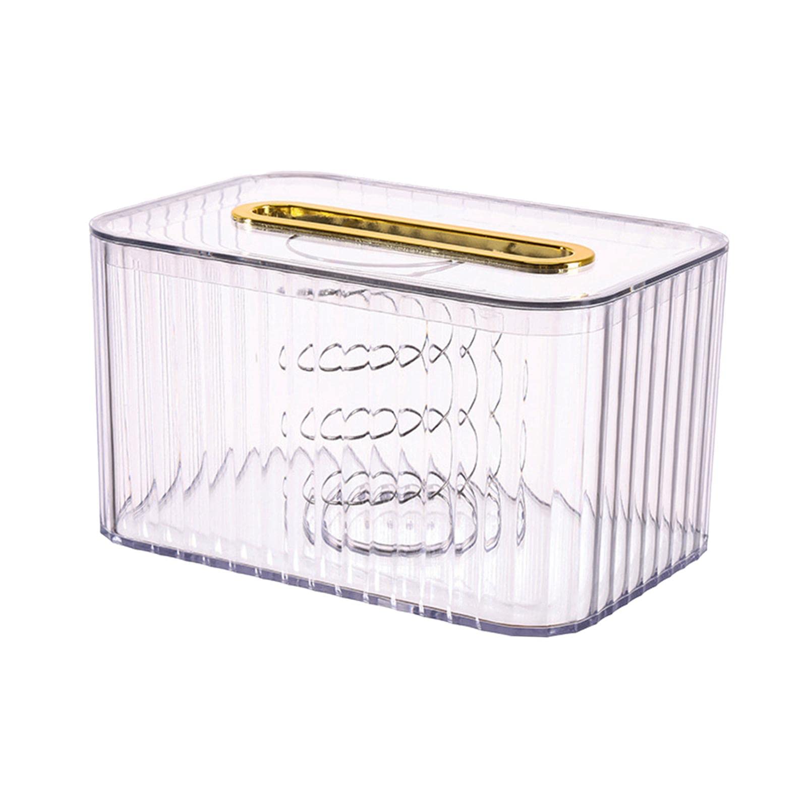Modern Tissue Box Cover - Stylish Tissue Paper Storage Holder for Kitchen Countertop, Hotel, Office & Car Decor - White | Perfect for Home, Restaurant and Workplace Organization