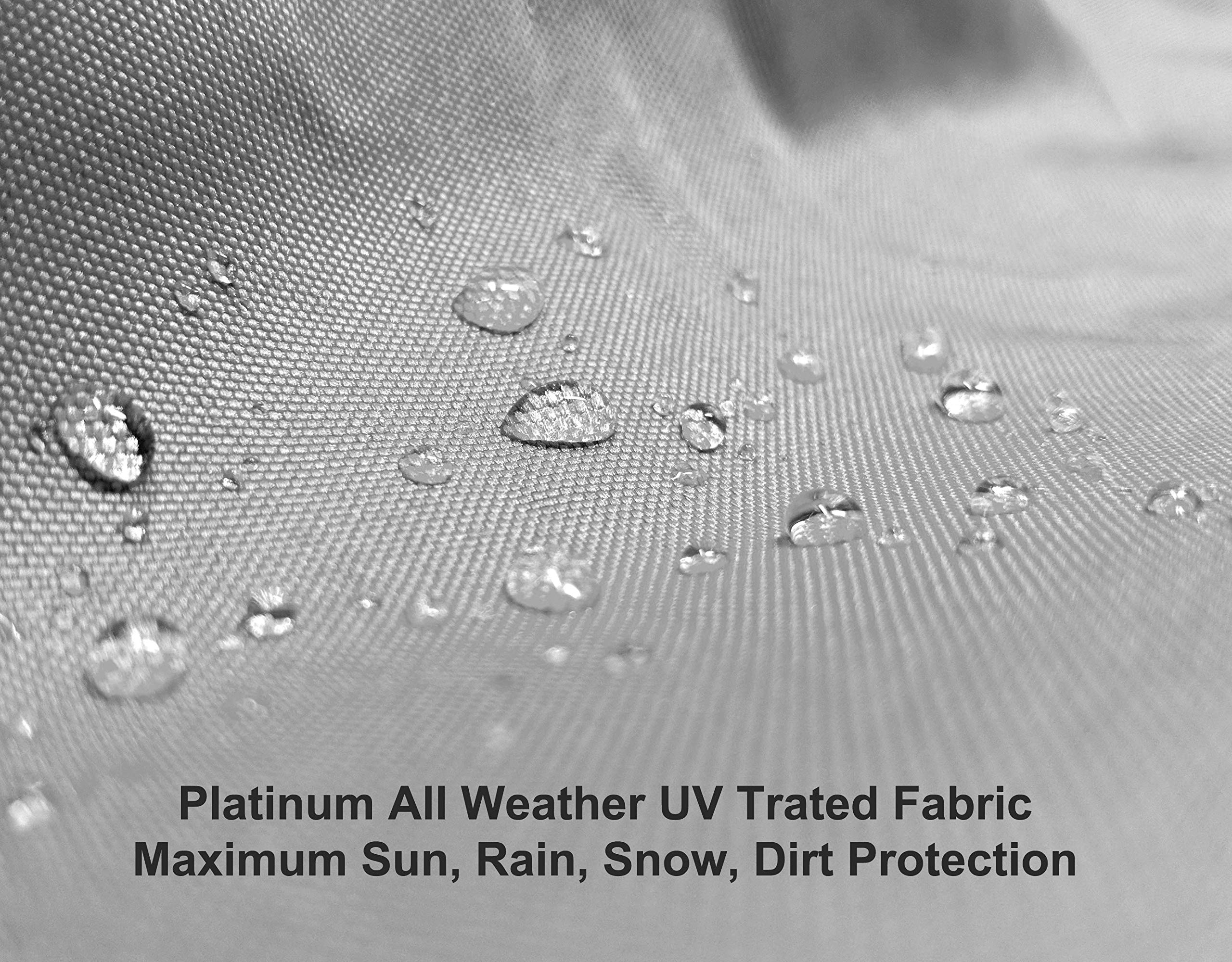 Heavy Duty Weatherproof RV Cover for Travel Trailers 16' to 17.5' - Waterproof, UV Resistant, Snow Protection with Soft Fleece Lining - Perfect for Outdoor Storage, Winter Protection & Long-Term Parking