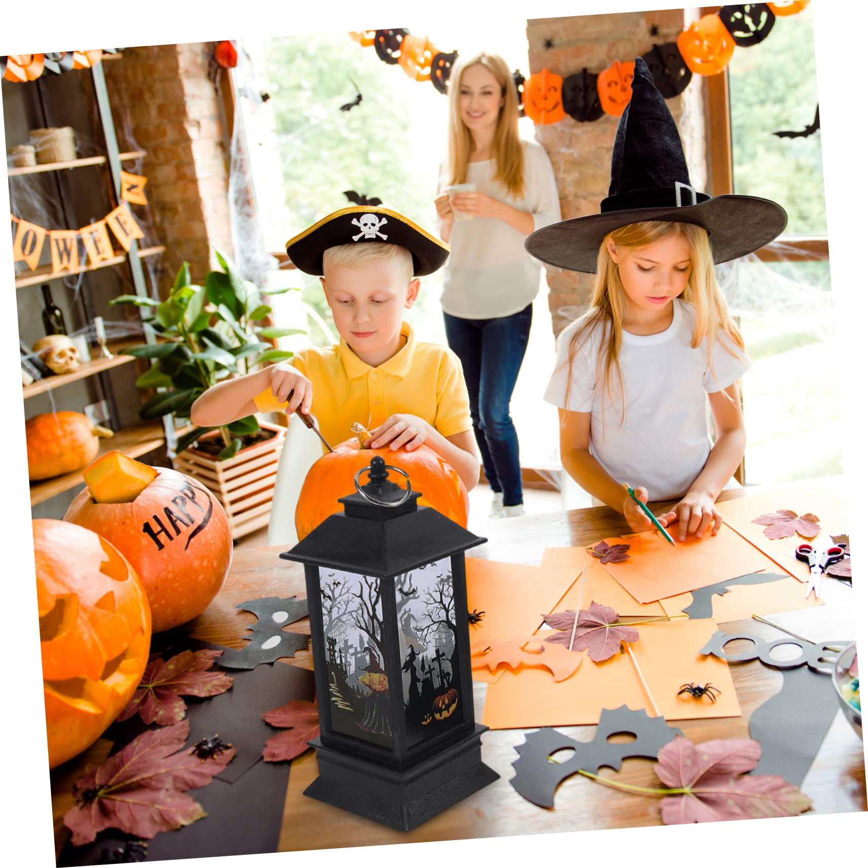 OSALADI Halloween Tea Light Candle Holder - Spooky Festival Decor for Halloween Party, Home, and Outdoor Decorations