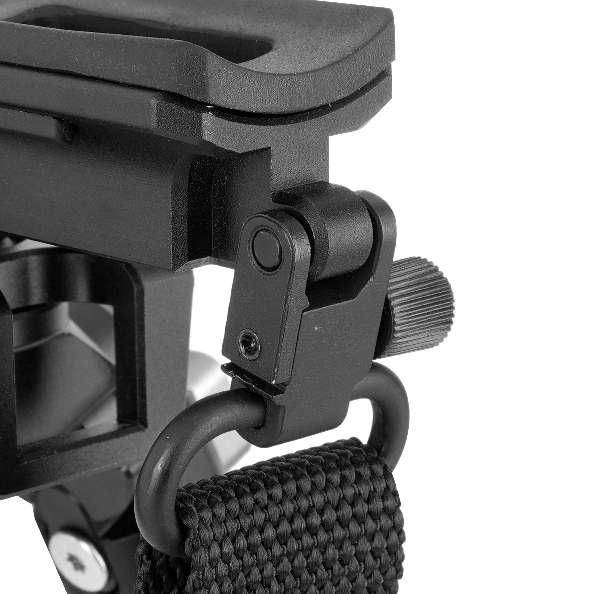 Equalizer 1QS A Aluminum Gun Bipod with Quick Release Picatinny Rail Adapter - Lightweight Shooting Support for Hunting, Tactical & Precision Rifle Use
