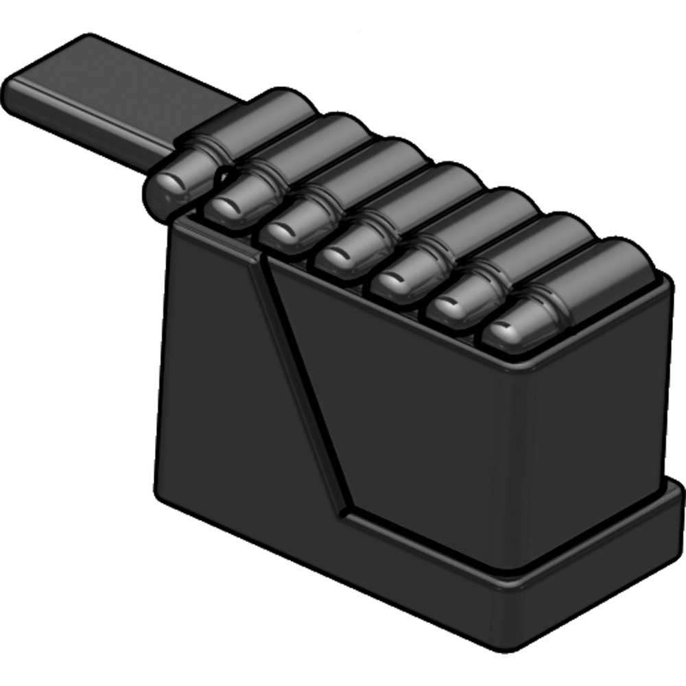 BrickArms Heavy Ammo Can 2.5-Inch Black - Military Toy Accessory for LEGO Minifigures - Perfect for Battle Scenes & Collectors