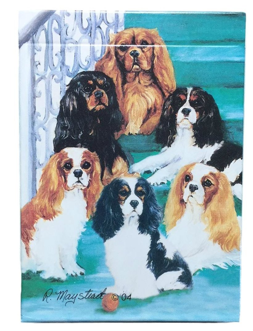 Best Friends Playing Cards - Cute Cavalier King Charles Spaniel Dog Theme Deck | Perfect for Game Nights, Gifts & Collectibles | Premium Quality Card Game for Adults & Kids