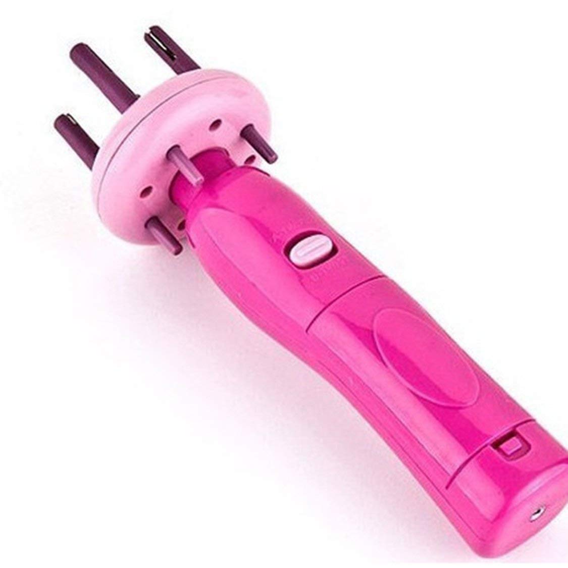 itchoate Automatic Hair Braider Machine - Electronic Twist Braid Maker for Hemp Flowers & Styling (Rose Red) | Perfect for DIY Salon, Cosplay & Quick Hairstyles