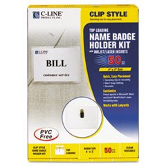 6 Pack CLI95543 Top Load Badge Holders - 3