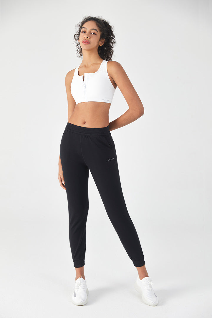 HiTense™ Front Zip Sports Bra for Women - High Impact Workout, Running, Yoga & Gym - Comfortable & Supportive Activewear Top
