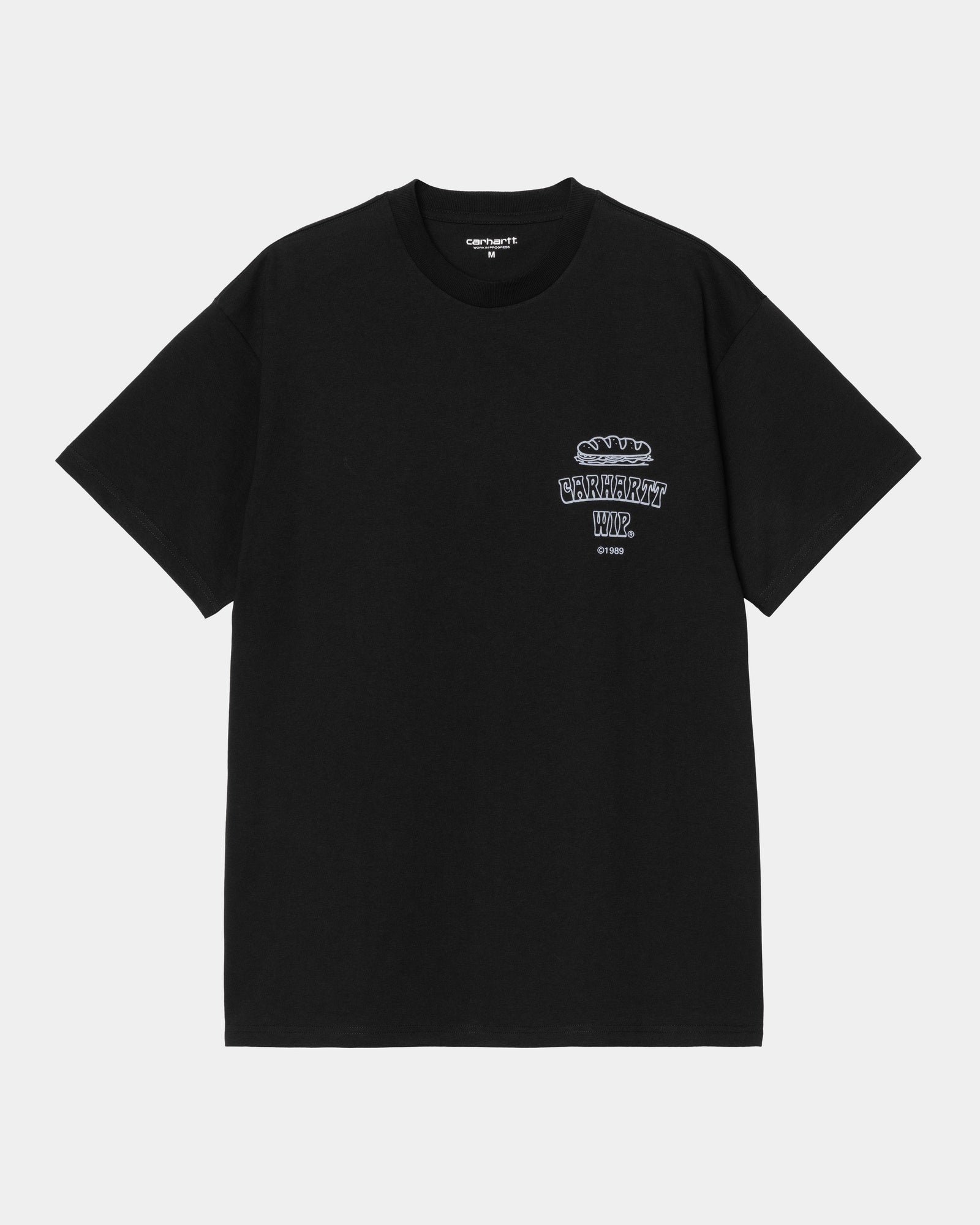 Black Sandwich T-Shirt for Men & Women - Comfortable Cotton Tee for Casual Wear, Street Style & Everyday Outfits
