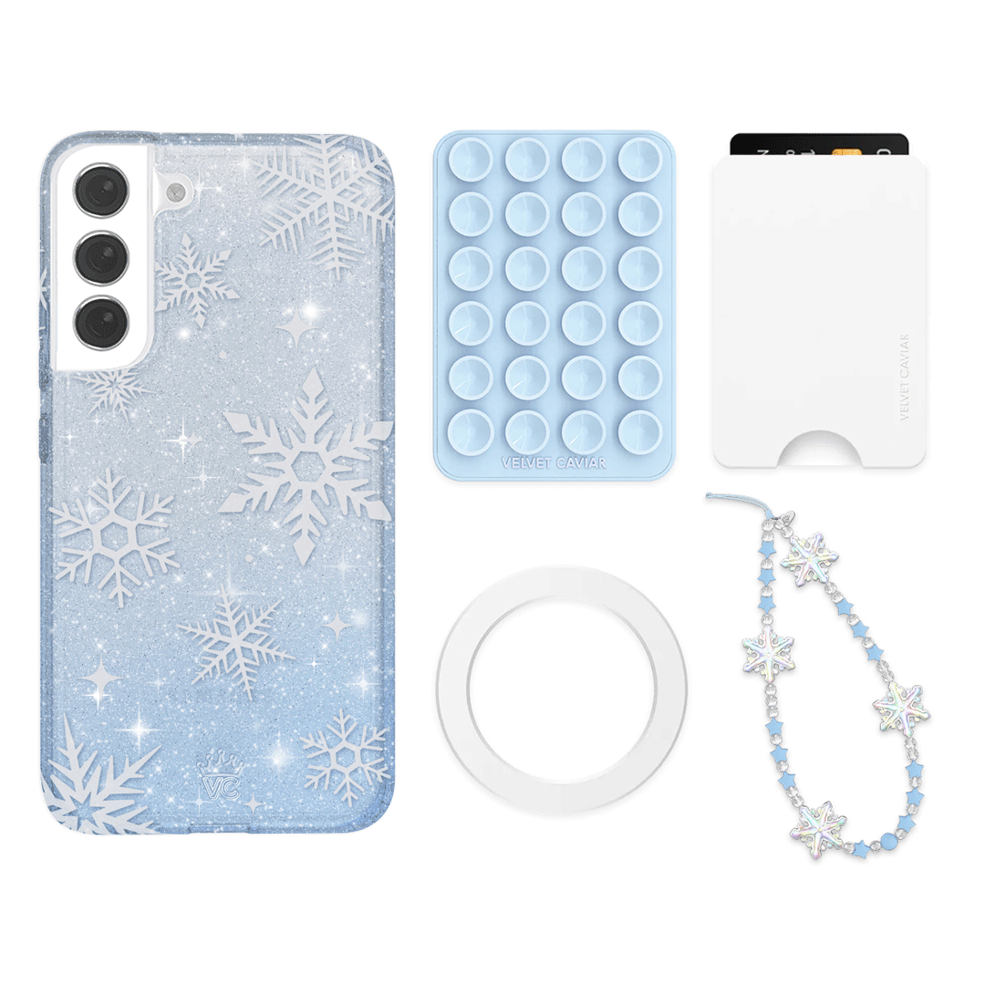 Snow Angel Glitter Galaxy Bundle Set - Sparkly Wallet & Accessories for Women | Perfect for Parties, Gifts & Everyday Use