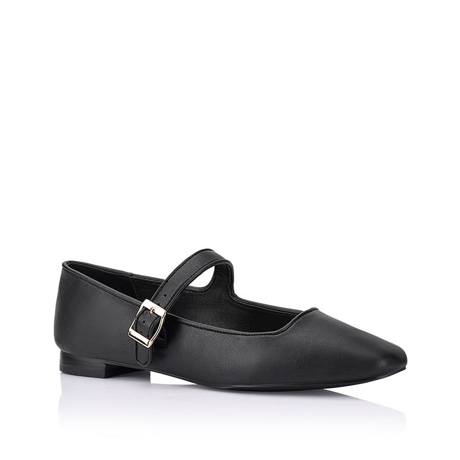 Eden Mary Jane Flats for Women - Comfortable Black Ballet Shoes for Work, Casual & Dressy Outfits | Perfect for Office, Parties & Everyday Wear