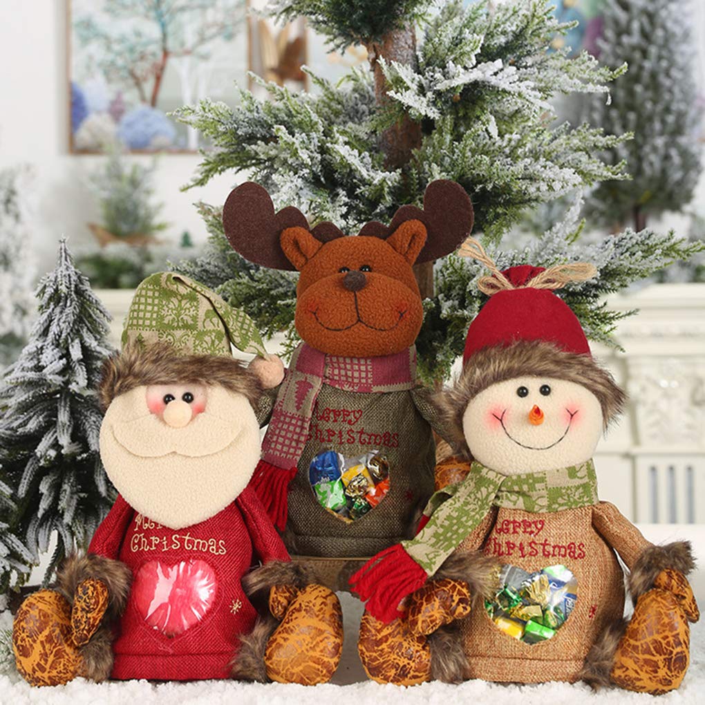 Festive Santa Claus Ornaments - Christmas Decoration for Gifts & Treat Bags