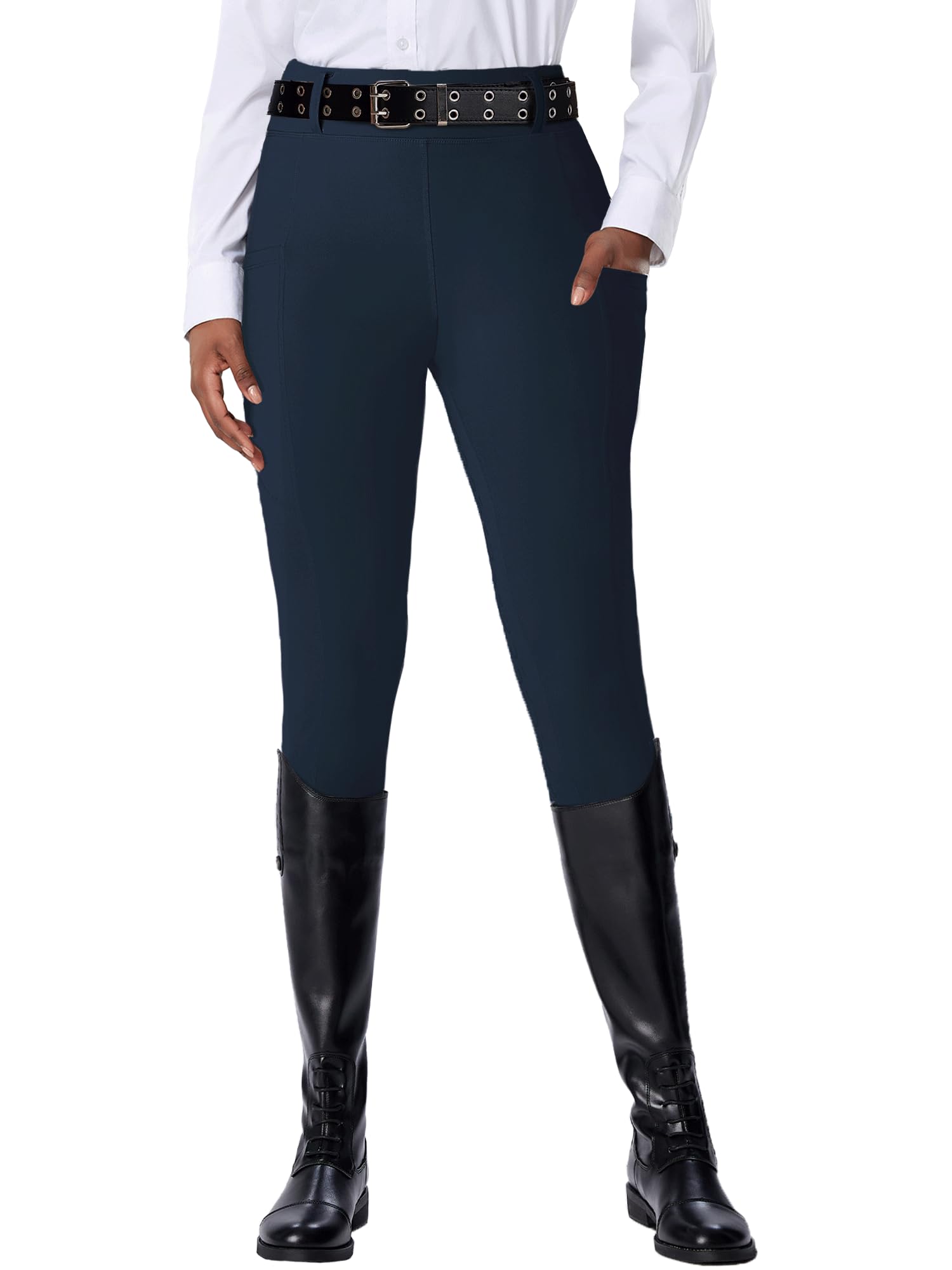 Women's Equestrian Riding Pants with Active Silicon Grip Full Seat - Breathable Horse Riding Breeches for Comfort & Performance - Perfect for Dressage, Jumping & Training