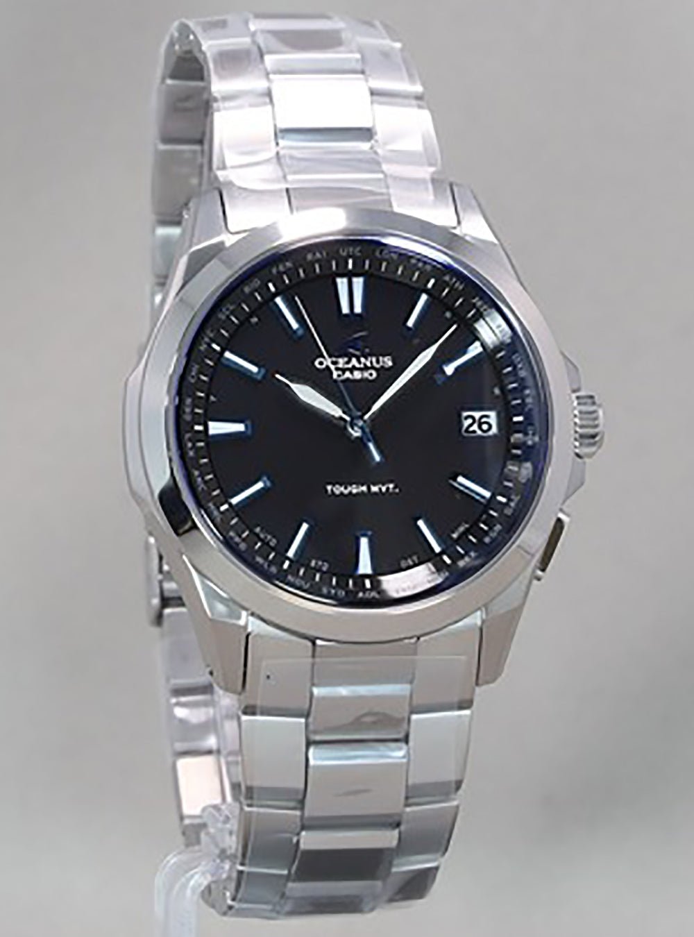 CASIO OCEANUS OCW-S100 1AJF Solar-Powered Radio Wave Watch - Japanese Domestic Model (JDM) - Perfect for Business, Travel & Luxury Lifestyle