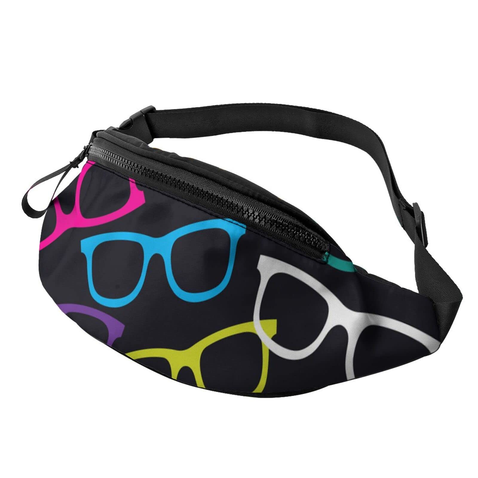 **Stylish Unisex Pop-Art Pattern Fanny Pack - Adjustable Waist Bag & Crossbody Hip Bum Bag for Hiking, Travel & Daily Use - Trendy Fashion Accessory Gift for Women & Men**