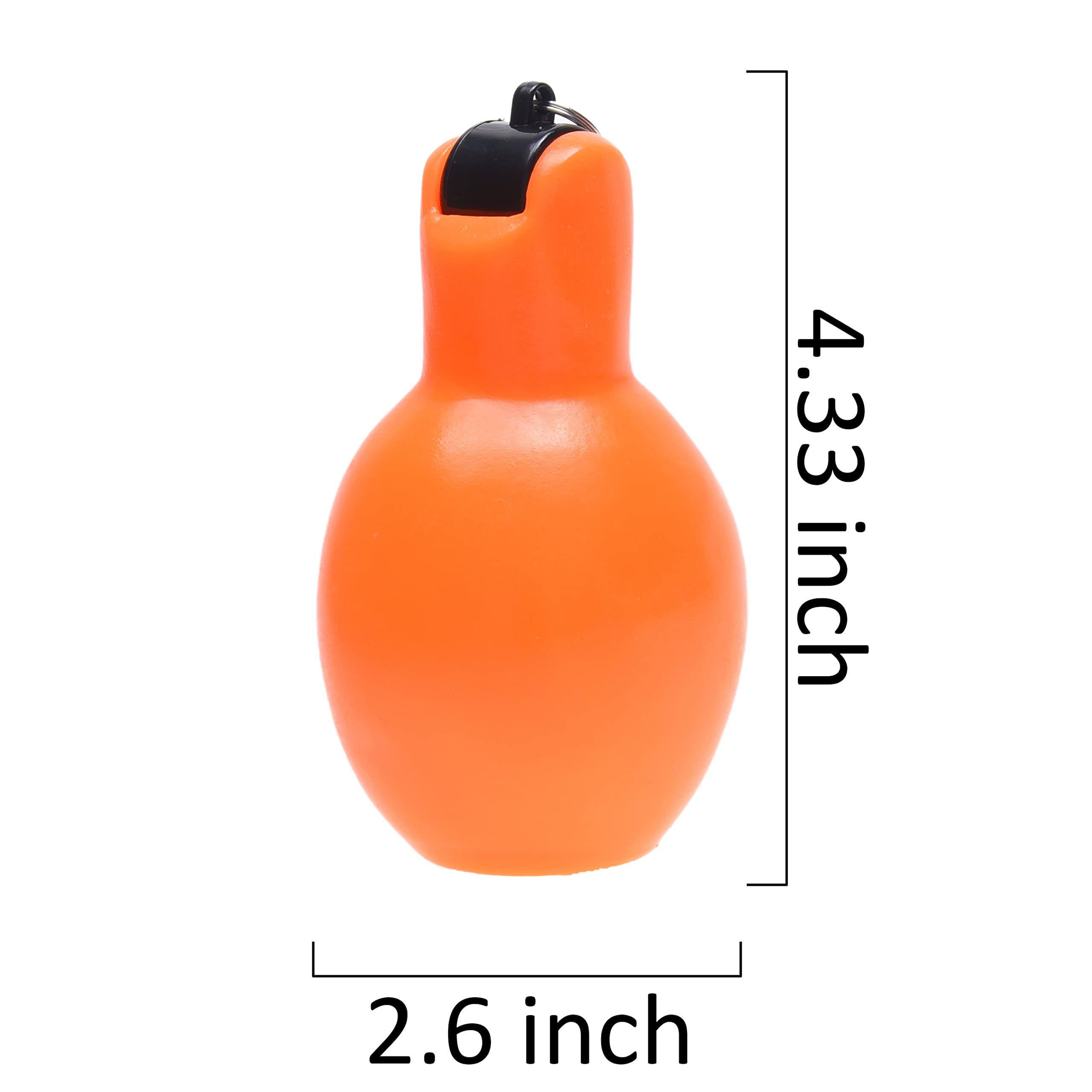 Eco-Fused 2X Hand Squeeze Whistles with Lanyards for Sports & Outdoor Activities
