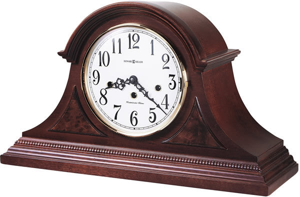 11H Carson Mantel Clock Windsor Cherry - Elegant Wooden Wall Clock for Home, Office & Living Room Decor