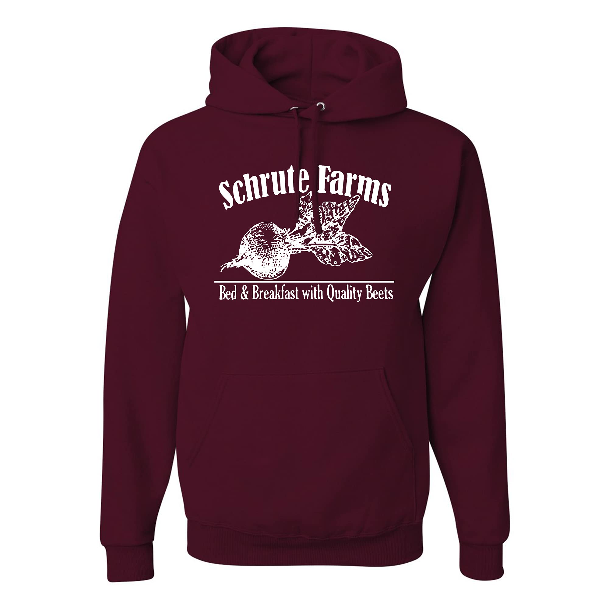 Wild Custom Schrute Farms Pop Culture Graphic Hoodie for Men - Soft Cotton Pullover Sweatshirt - Perfect for Casual Wear, Gifts & Fan Merchandise