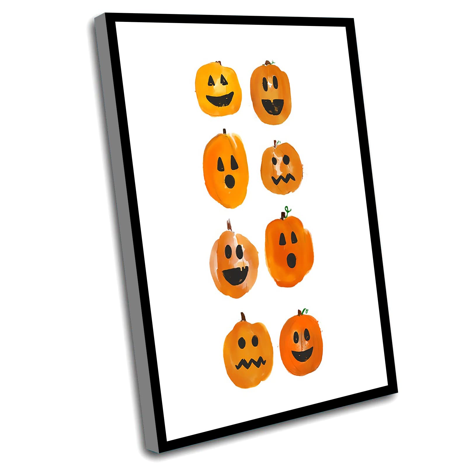 12x16 Inch Framed Nursery Wall Art - Boys Bedroom Decor, Halloween Jack O'Lantern Printable Sign, Fall & Halloween Decorations - Perfect for Kids Room, Halloween Party & Seasonal Home Decor