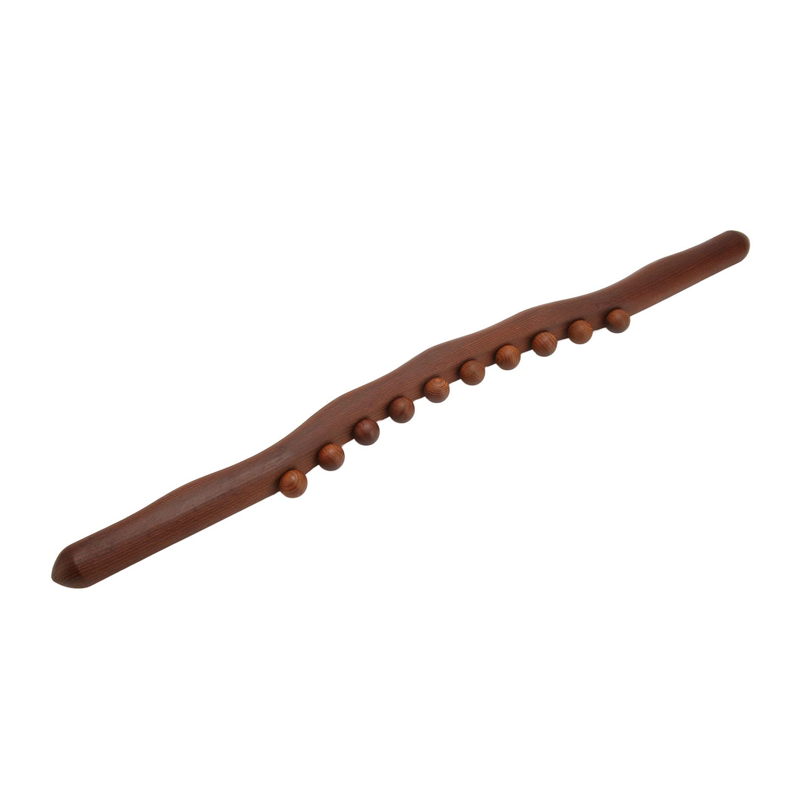 Premium Wooden Massage Stick Roller - Carbonized Beechwood Scraping Tool for Shoulder & Muscle Relief | Durable, Multi-Functional Body Massager for Deep Tissue Therapy, Sports Recovery & Relaxation at Home/Gym