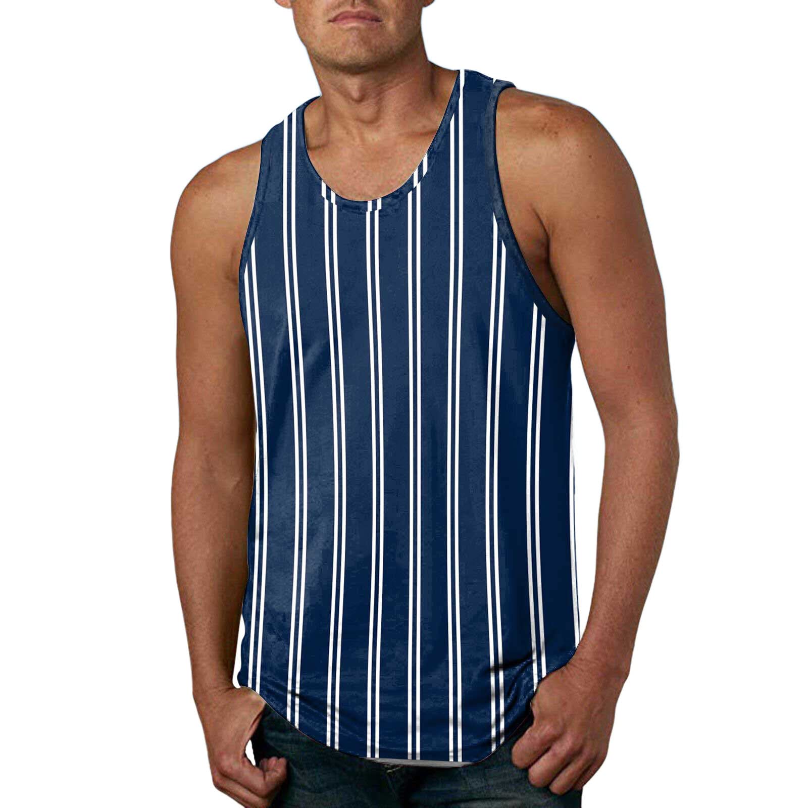 Men's Sleeveless Workout Tank Top - Gym & Summer Casual Wear