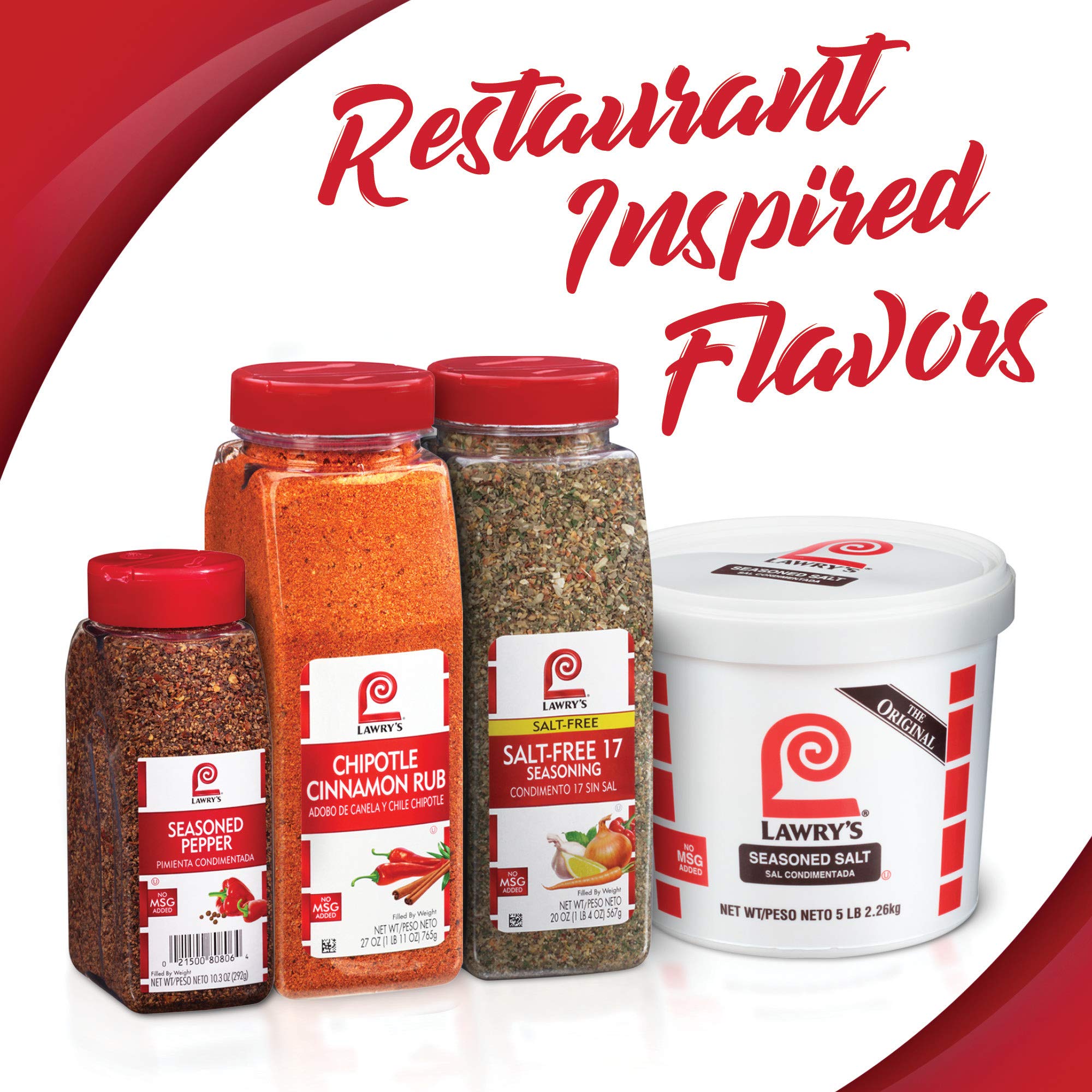Lawry's Salt Free Mexican Seasoning Blend - 20.75 oz (Pack of 6) | Authentic Flavor for Tacos, Fajitas & Grilled Meats | Perfect for Healthy Cooking & Mexican Cuisine