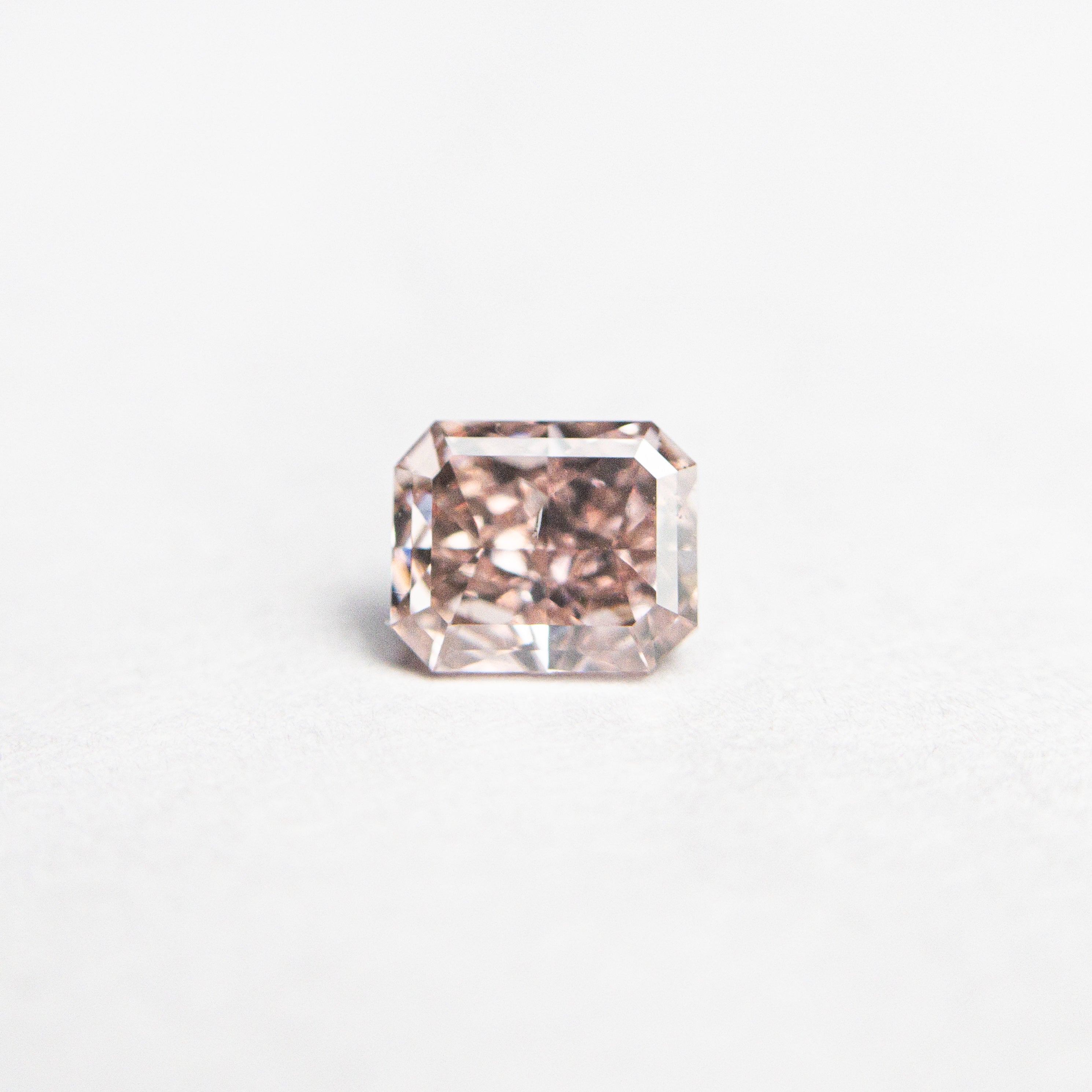 0.36ct GIA Certified Fancy Orangy Pink Diamond - 4.46x3.68x2.31mm SI1 Cut Corner Rectangle Brilliant Cut | Engagement Rings, Wedding Bands & Fine Jewelry | USA Seller