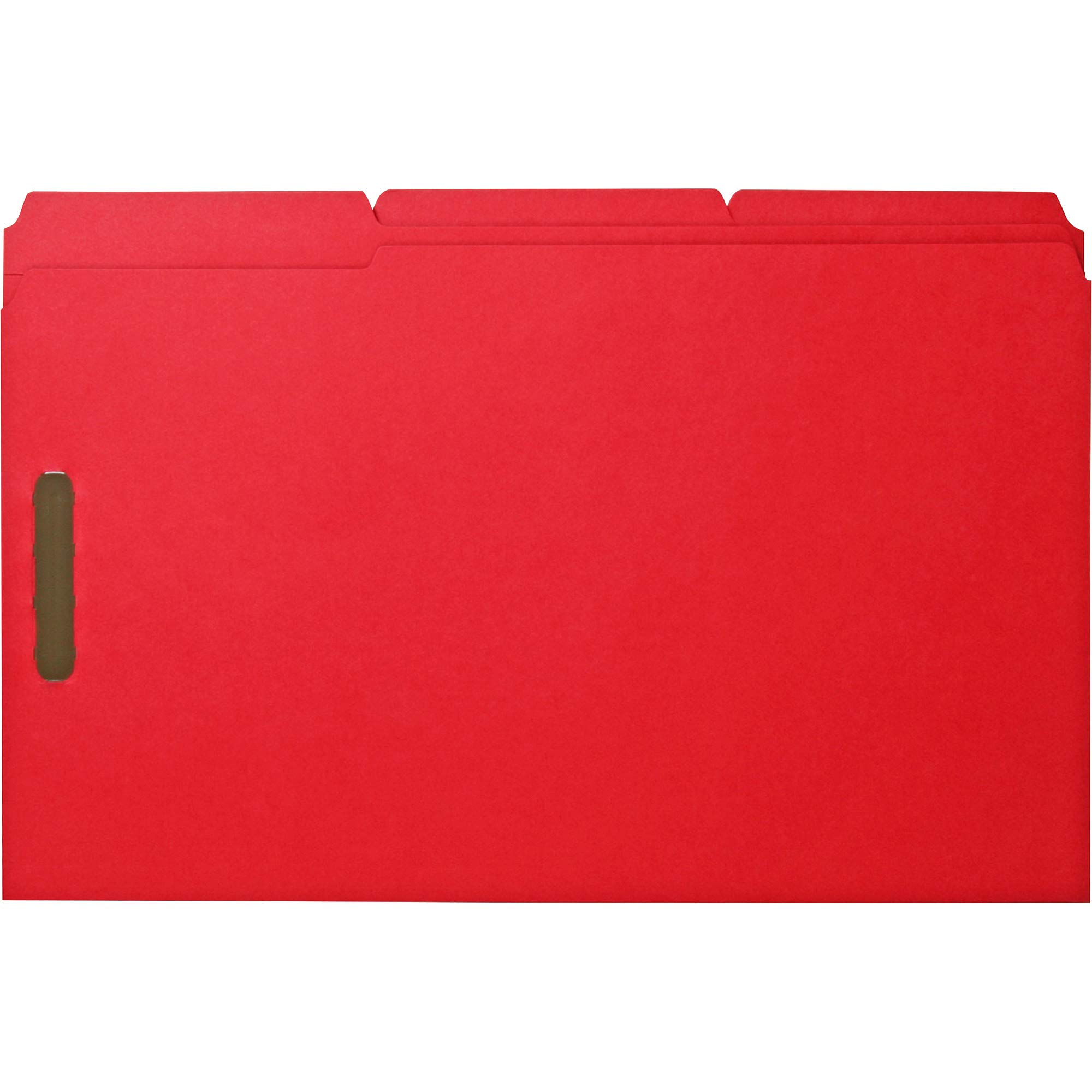Business Source 2-Ply Tab Legal Fastener Folders - Letter Size File Folders with Pressboard Fasteners for Office, Legal Documents, and Court Filing Organization
