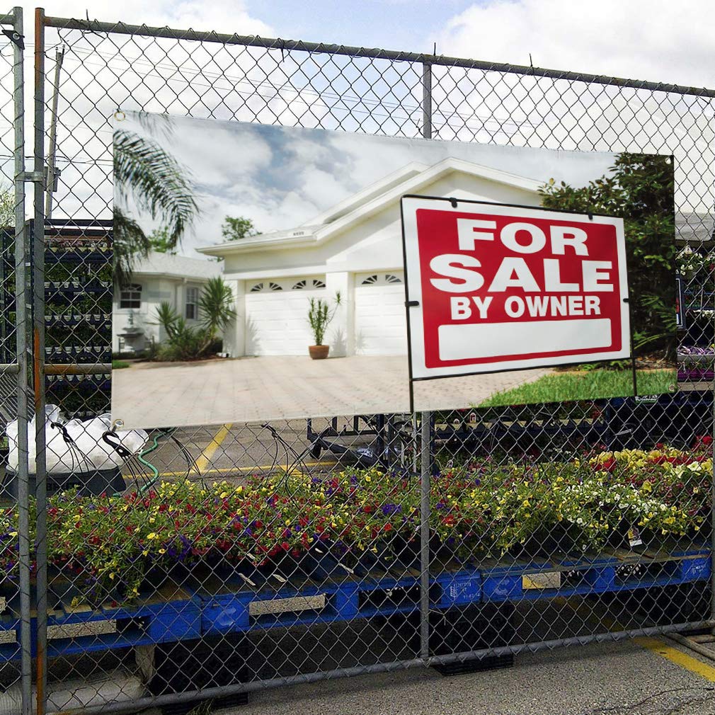 Durable Vinyl Banners for Outdoor Advertising - Weatherproof Business Signs with 8 Grommets (48x96 Inches) - Perfect for Yard Sales, Events & Commercial Displays