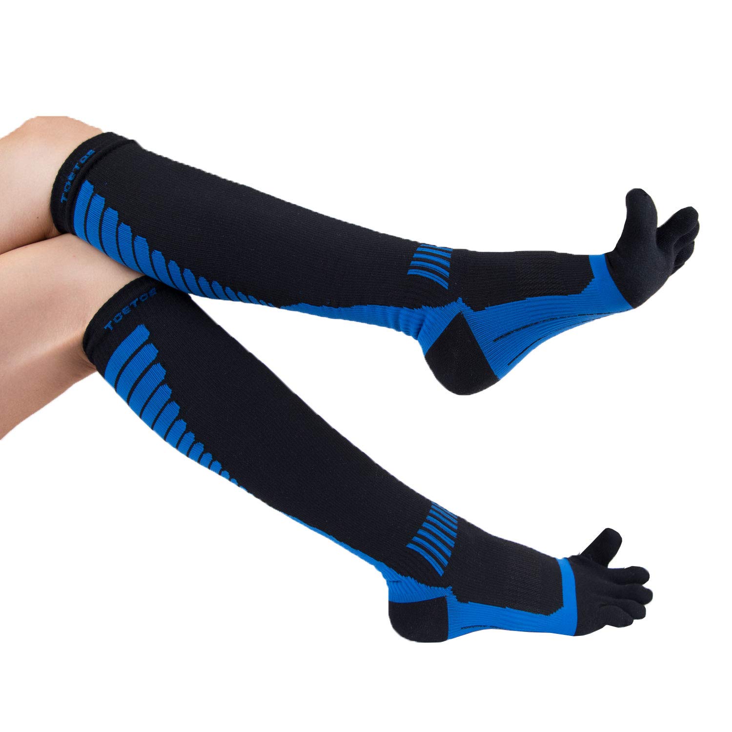 Breathable CoolMax Compression Knee-High Socks for Men & Women - Athletic Performance & Recovery - Ideal for Running, Hiking & Sports Activities