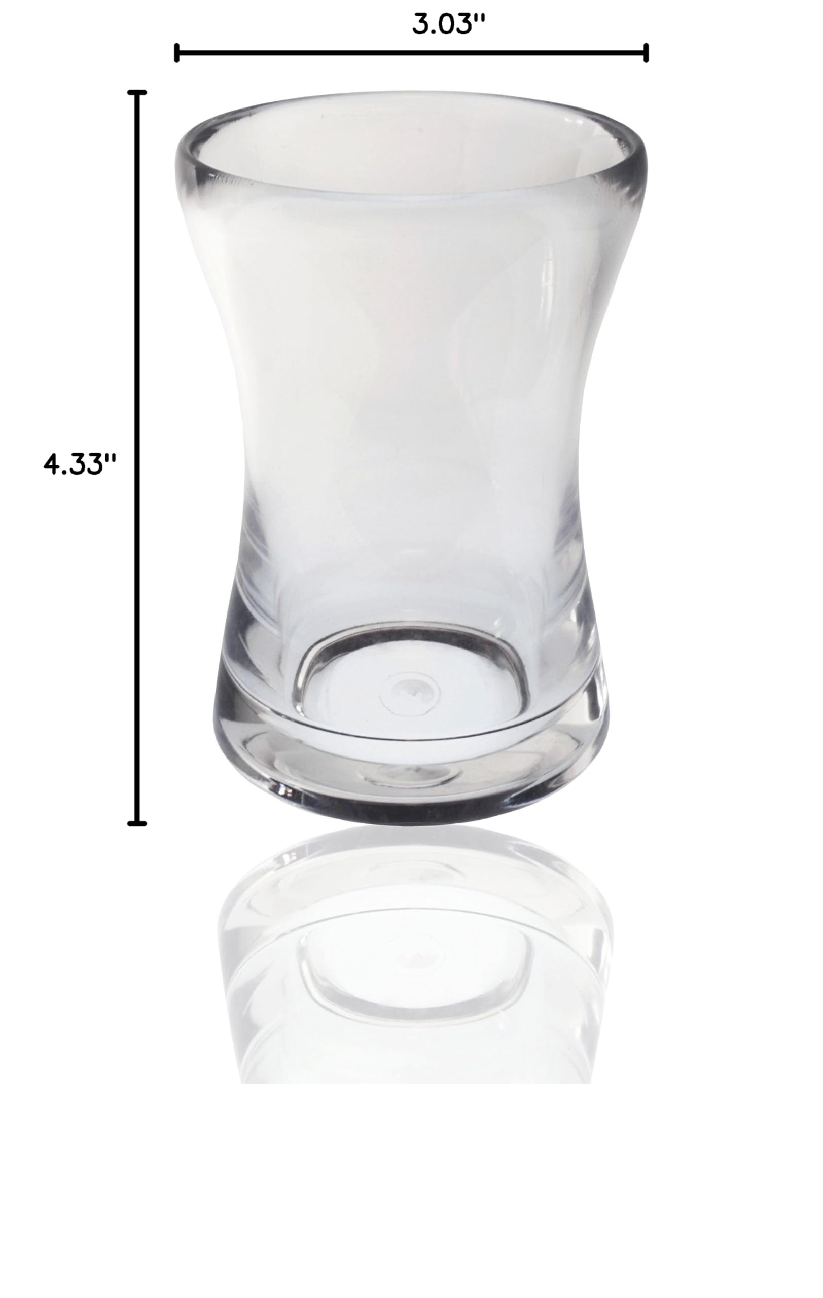 Ocean Bath Collection - Clear Glass Tumbler Cup for Bathroom & Spa | Elegant Drinking Glass for Relaxation, Bath Time, and Home Decor