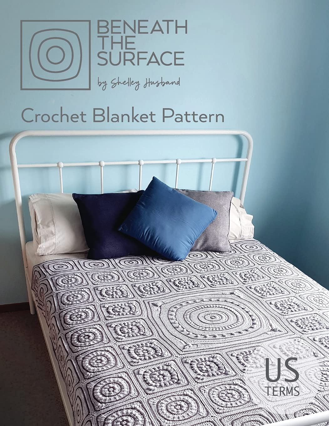 Beneath the Surface Crochet Blanket Pattern - US Terms PDF Download for Beginners | Cozy Home Decor, Baby Shower Gift, Handmade Blanket DIY Project