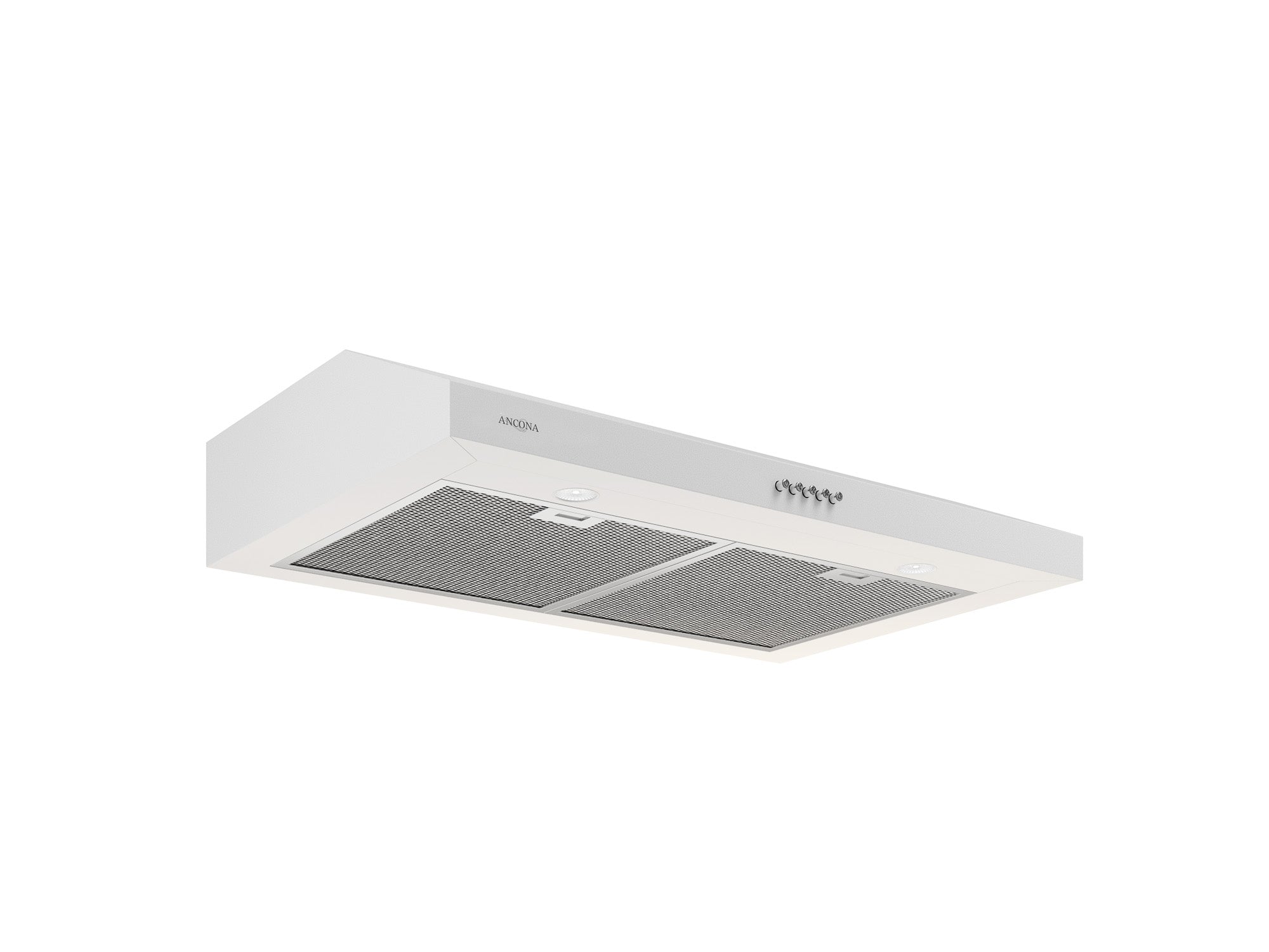 30 Inch Slim Under Cabinet Range Hood - 325 CFM Non-Vented White Kitchen Exhaust Fan for Smoke & Odor Removal - Perfect for Small Kitchens, Apartments, and Condos