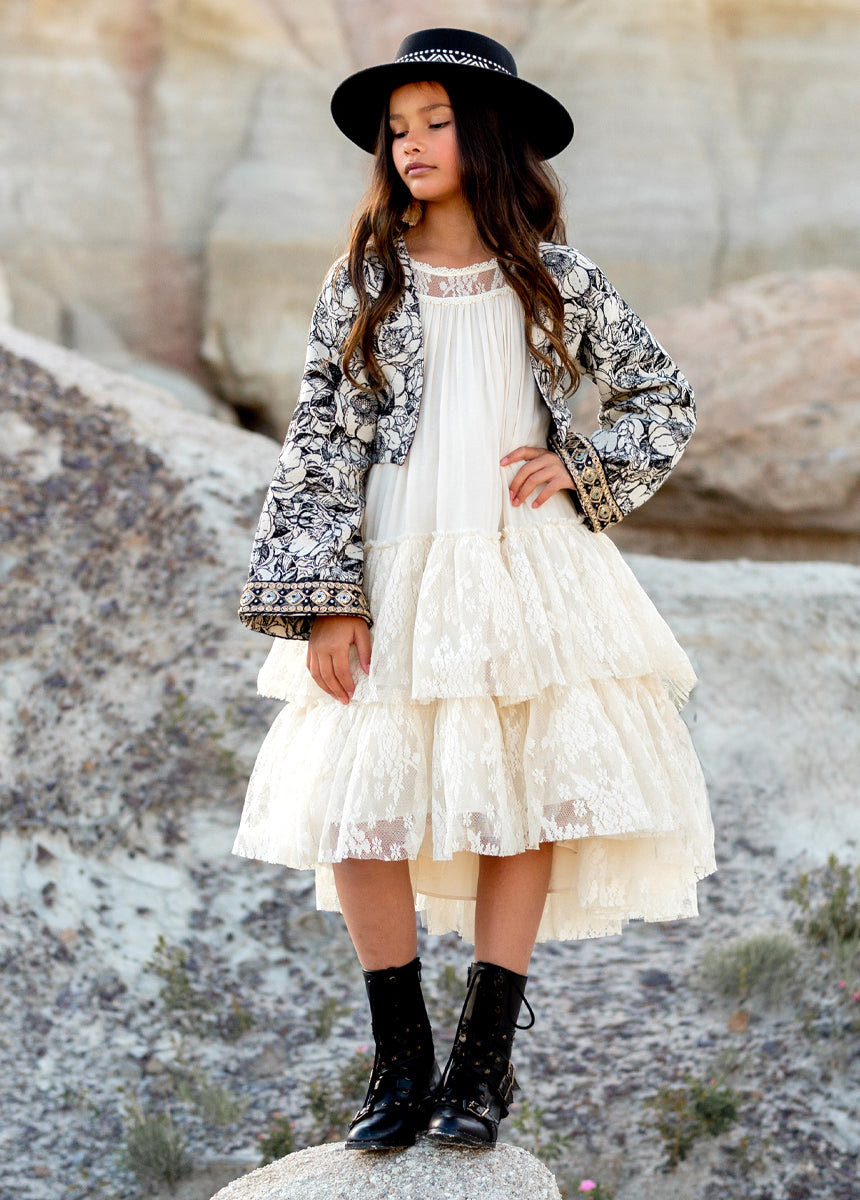 Elegant Catrina Dress in Cloud - Flowy Boho Maxi Dress for Women | Perfect for Summer, Beach, Parties & Special Occasions