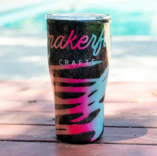 Makerflo Silver 30 oz Curve Stainless Steel Tumbler - Pack of 25 with Lid & Straw | DIY Customizable Cup for Epoxy, UV DTF, Vinyl & Laser Engraving | Perfect for Personalized Gifts, Promotional Events & Craft Projects - Not for Sublimation