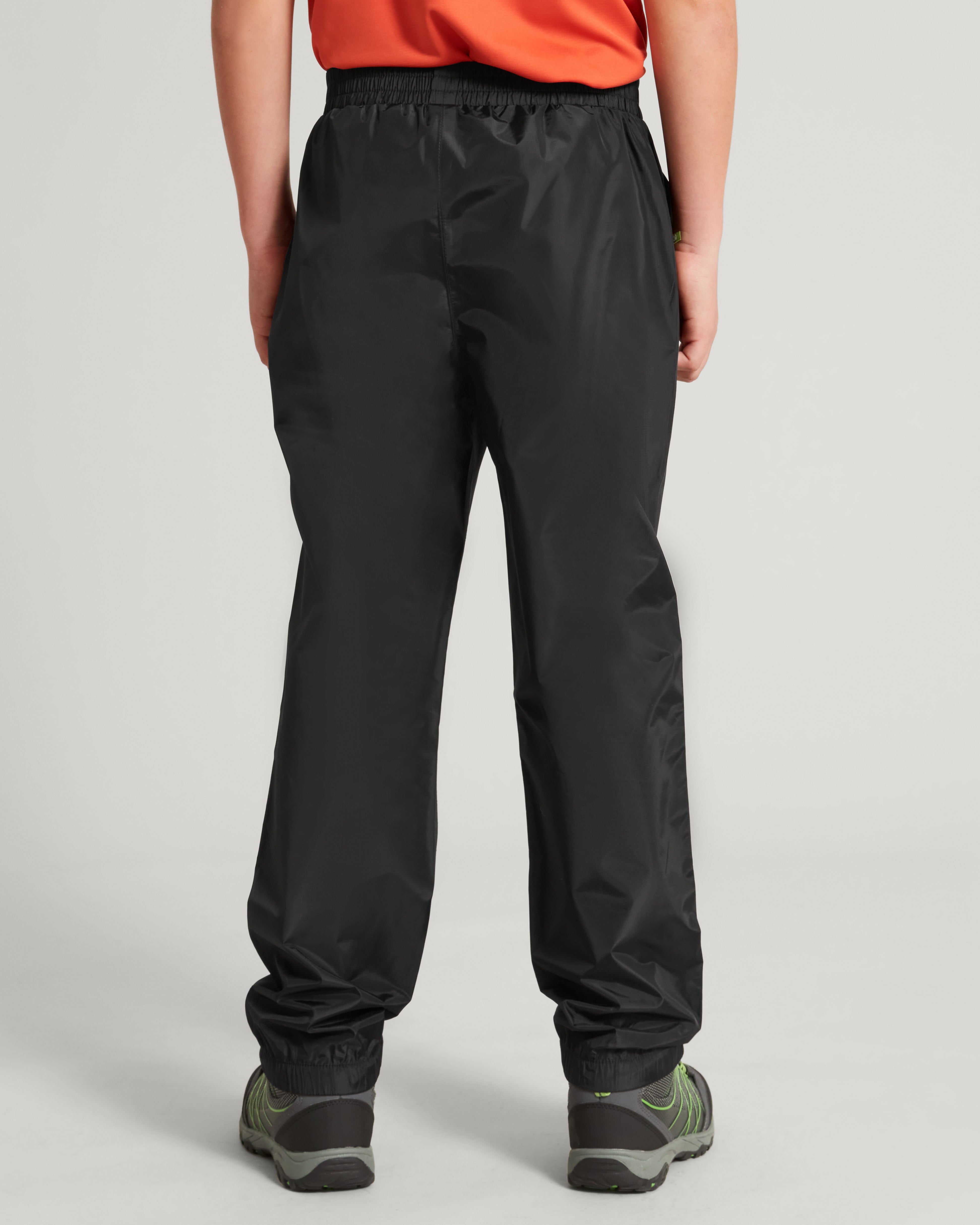 Waterproof 2-Layer Rain Pants for Men & Women - Lightweight, Breathable, Packable Outdoor Pants - Perfect for Hiking, Camping, and Commuting - Black