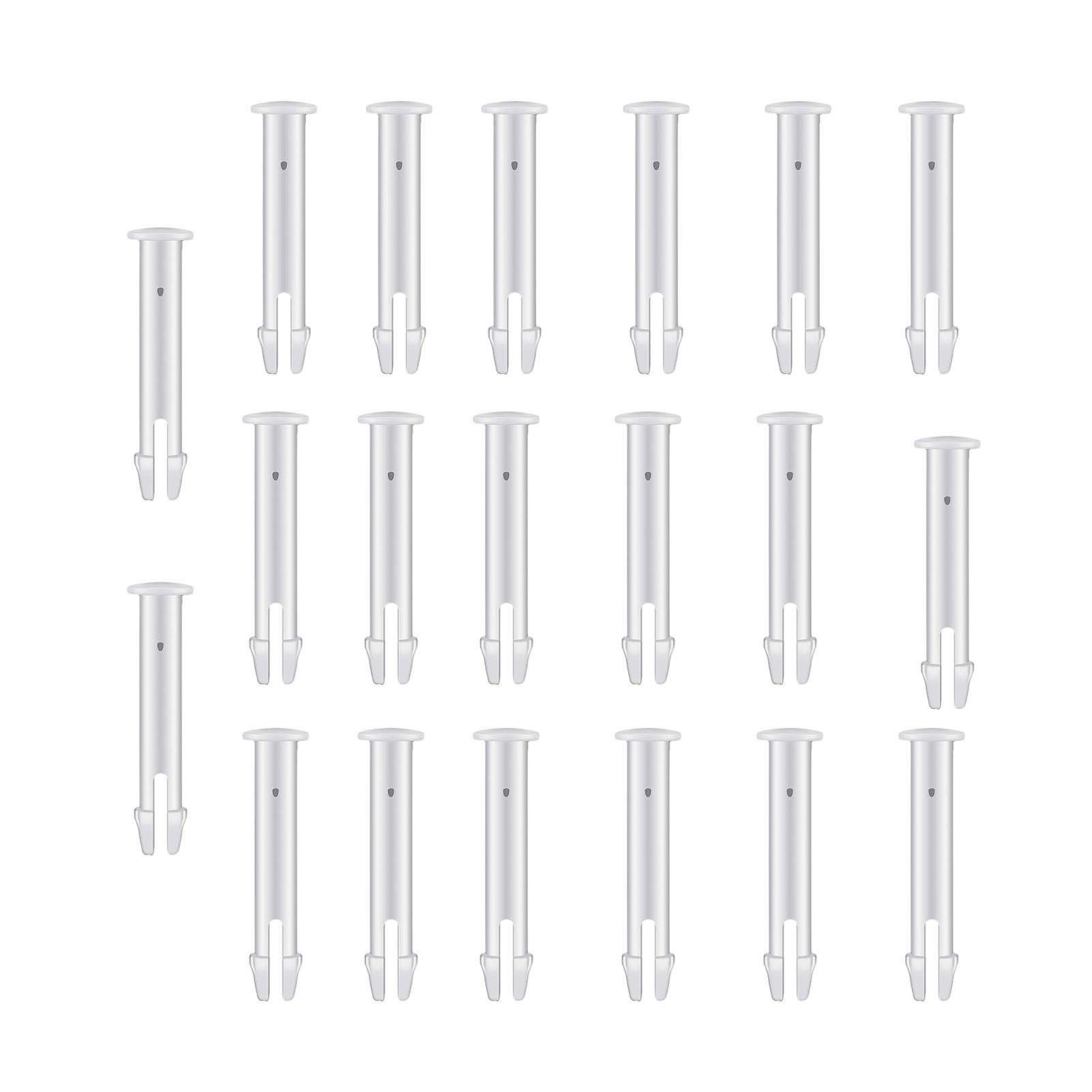 TEMAIKO 20Pcs Pool Joint Pins - Durable Waterproof Plastic Replacement Parts for Outdoor Pools (6cm, White) | Swimming Pool Maintenance & Repair Accessories