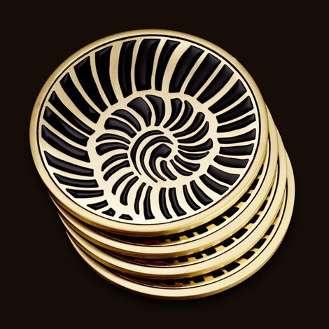 Premium Shell Coasters Set of 4 - Natural Seashell Drink Coasters for Home & Bar - CR10 - Perfect for Protecting Tables from Water Rings, Great for Beach House Decor & Coastal-Themed Parties
