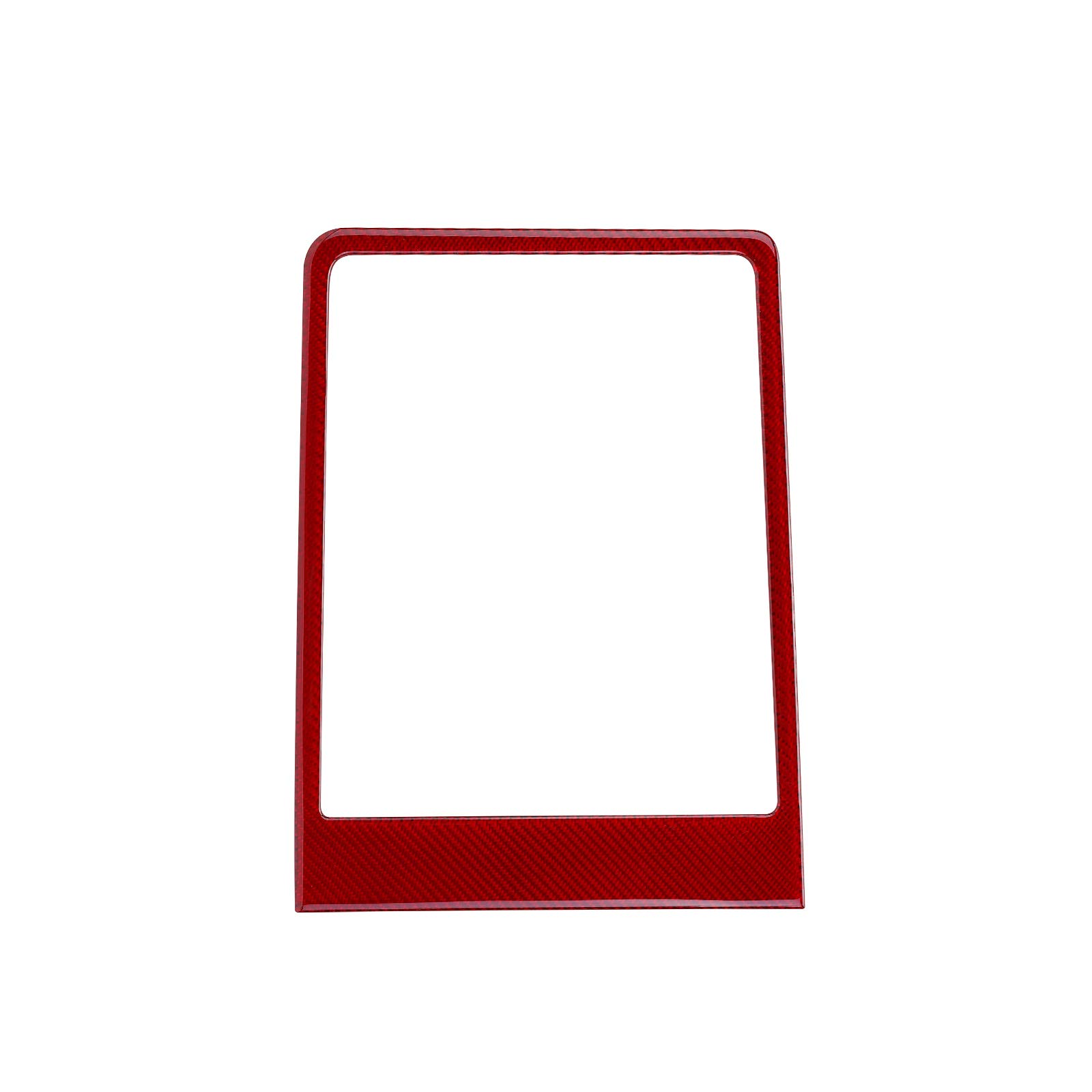 YAMUDA Carbon Fiber Car Storage Box Panel Sticker - Interior Accessories Compatible with Ford F150 2015-2020 Models (Red) | Upgrade Your Truck's Interior Style & Protection for Daily Commute & Road Trips