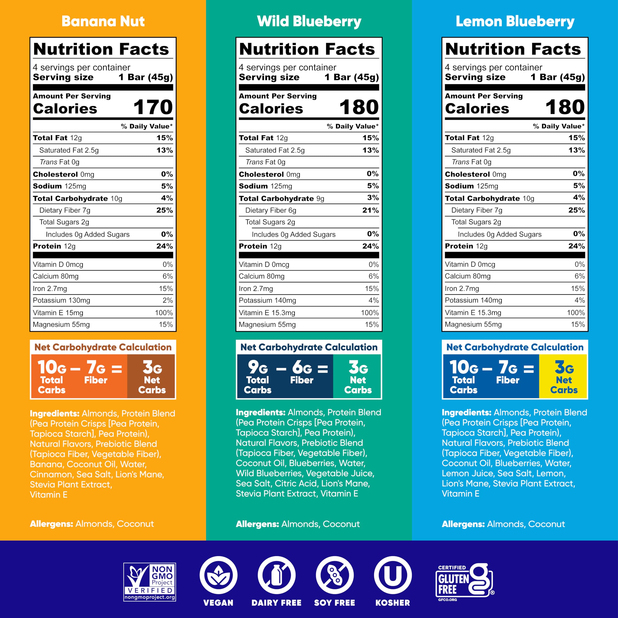 IQBAR Vegan Protein Bars - Low Carb, Gluten Free, High Fiber - Chocolate & Fruit Variety for Workout & Travel Snacks